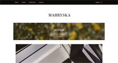 Desktop Screenshot of mahryska.com